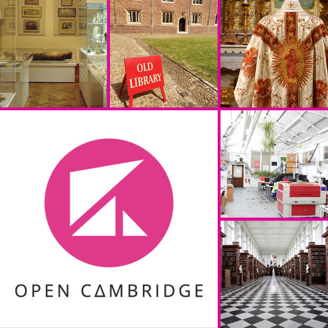 Open Cambridge (@opencambridgeuk) on Twitter photo 💡Looking for some Saturday activity inspiration? Look no further!
We've got events <a href="/GirtonCollege/">Girton College, Cambridge University</a>, <a href="/WolfsonCam/">Wolfson College</a>, <a href="/AllSaintsJL/">The Painted Church</a>, <a href="/cammakespace/">Makespace</a> and <a href="/stjohnslibcam/">St John's Library</a> all happening today!
All the info you need is here ➡️ bit.ly/47i9tKl
#OpenCambridge 💡Looking for some Saturday activity inspiration? Look no further!
We've got events <a href="/GirtonCollege/">Girton College, Cambridge University</a>, <a href="/WolfsonCam/">Wolfson College</a>, <a href="/AllSaintsJL/">The Painted Church</a>, <a href="/cammakespace/">Makespace</a> and <a href="/stjohnslibcam/">St John's Library</a> all happening today!
All the info you need is here ➡️ bit.ly/47i9tKl
#OpenCambridge