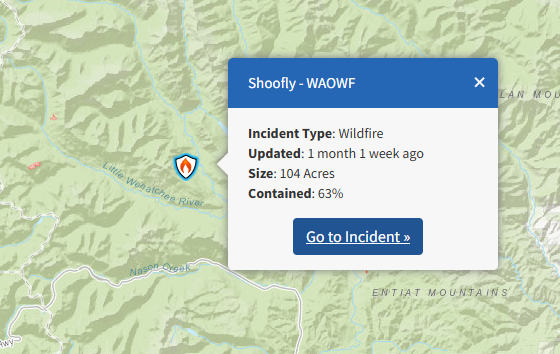 Wa_fire_watch's tweet photo. #ShooflyFire The fire is now 92% contained! The fire is marked to be 104 acres! The fire is not of threat to any area at this time, but smoke may be possible in areas super close to the fire! No evacuations or closures are occurring with the fire as of right now! https://t.co/EOsdHGm2yH