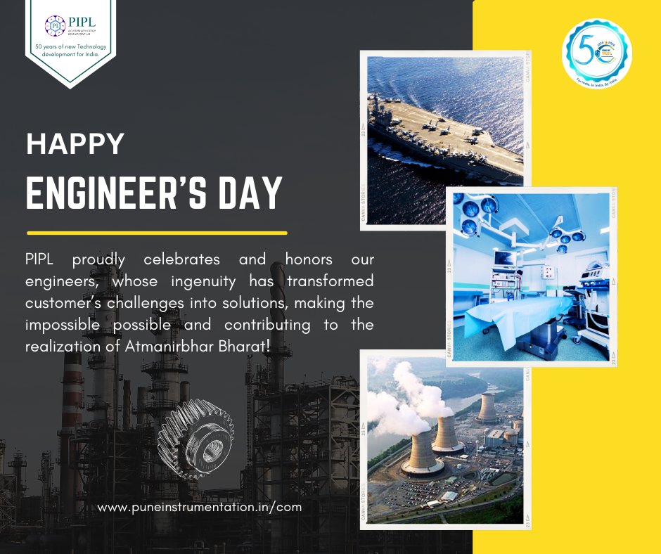 PIPL_Pune's tweet image. On this Engineer’s Day, we celebrate the brilliant minds at Pune Instrumentation Pvt. Ltd. who turn ideas into reality and dreams into innovations. #enginee #EngineersDay #EngineersDay2024 #HappyEngineersDay #innovators #Innovatorsoftomorrow #EngineeringExcellence #pipl