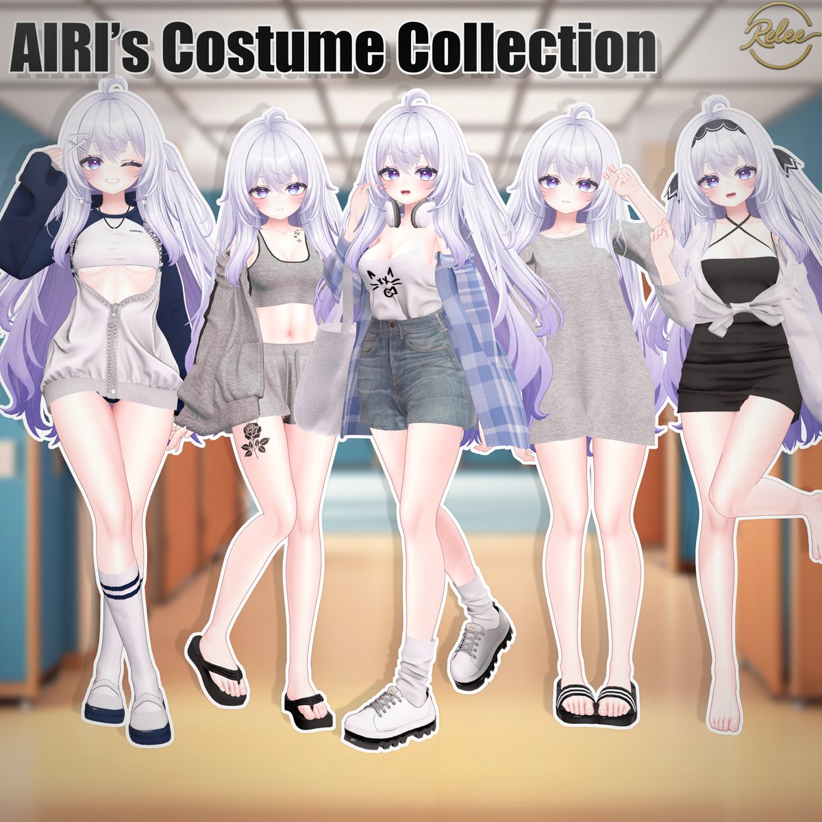 relee_shop's tweet photo. 『Airi's Costume Collection』     
      💕OPEN Event💕 
  
 ~09/21 RP + 팔로우 이벤트 진행!!
  3명 추첨하여 선택 의상 1벌 선물드려용!   
~09/21 RP + フォローイベント実施！！ 
3名様を抽選して選択衣装を1着プレゼントします！

booth - https://t.co/THqKFlDzXY

@VRChat  #relee_VRC https://t.co/NE8B19I5k1