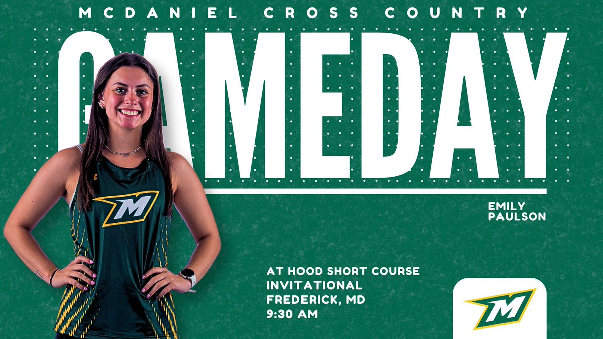 McDaniel College Athletics (@mcdanielsports) on Twitter photo Women's <a href="/McDaniel_XCTF/">McDaniel XC & TF</a> makes its season debut as both teams make the short trip to Frederick.
🆚 Hood College Short Course Invitational
📍 Frederick, MD
🏞️ Utica Park
🕤 9:30 AM
#GetOnTheHill #d3xc Women's <a href="/McDaniel_XCTF/">McDaniel XC & TF</a> makes its season debut as both teams make the short trip to Frederick.
🆚 Hood College Short Course Invitational
📍 Frederick, MD
🏞️ Utica Park
🕤 9:30 AM
#GetOnTheHill #d3xc