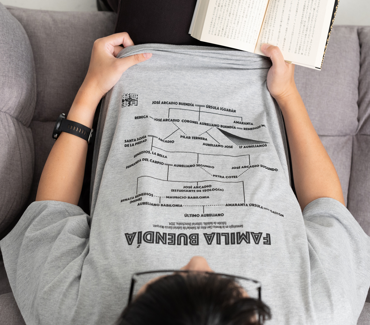 ガルシアマルケス Tシャツ ご好評いただいているガルシア＝マルケス『百年の孤独』のグッズができ