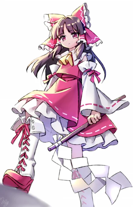 霊夢さんにブーツで踏まれたい 