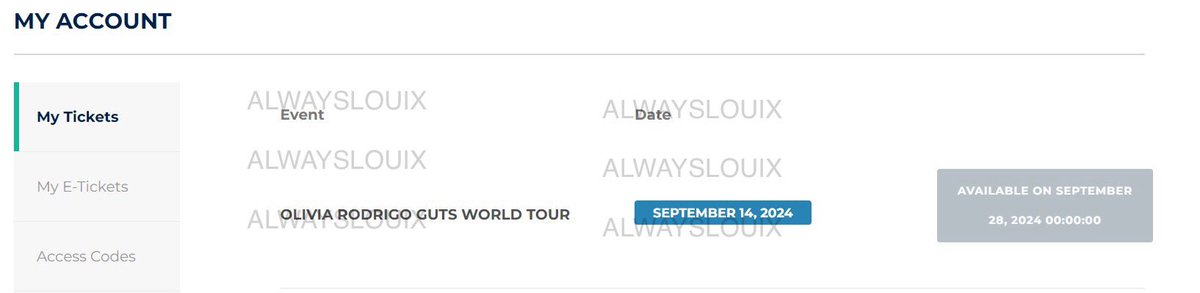 AlwaysLouix's tweet photo. Tix secured!! See u olivia!!🥹💜 #OliviaRodrigo #GUTSWorldTourManila https://t.co/FhD3z7RoWv