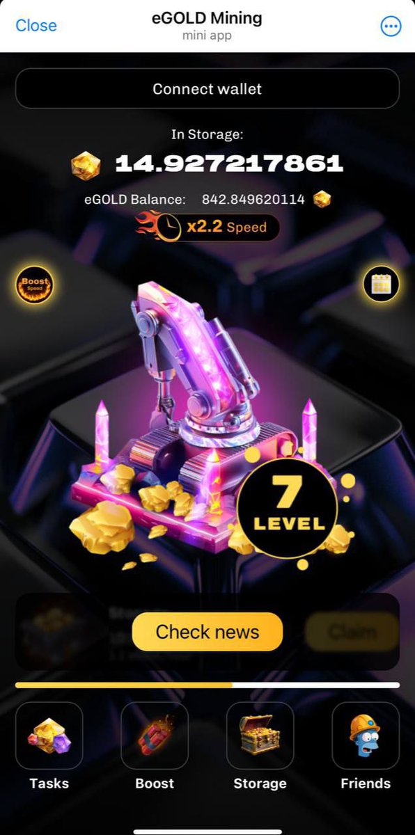 Hey eGold Miners! 🌟

🥳We're excited to announce that the boost feature will be updated with no time limits!

💥Now's the perfect opportunity to invite your friends and enhance your mining speed together.

🚀Let’s dig deeper and reap greater rewards!