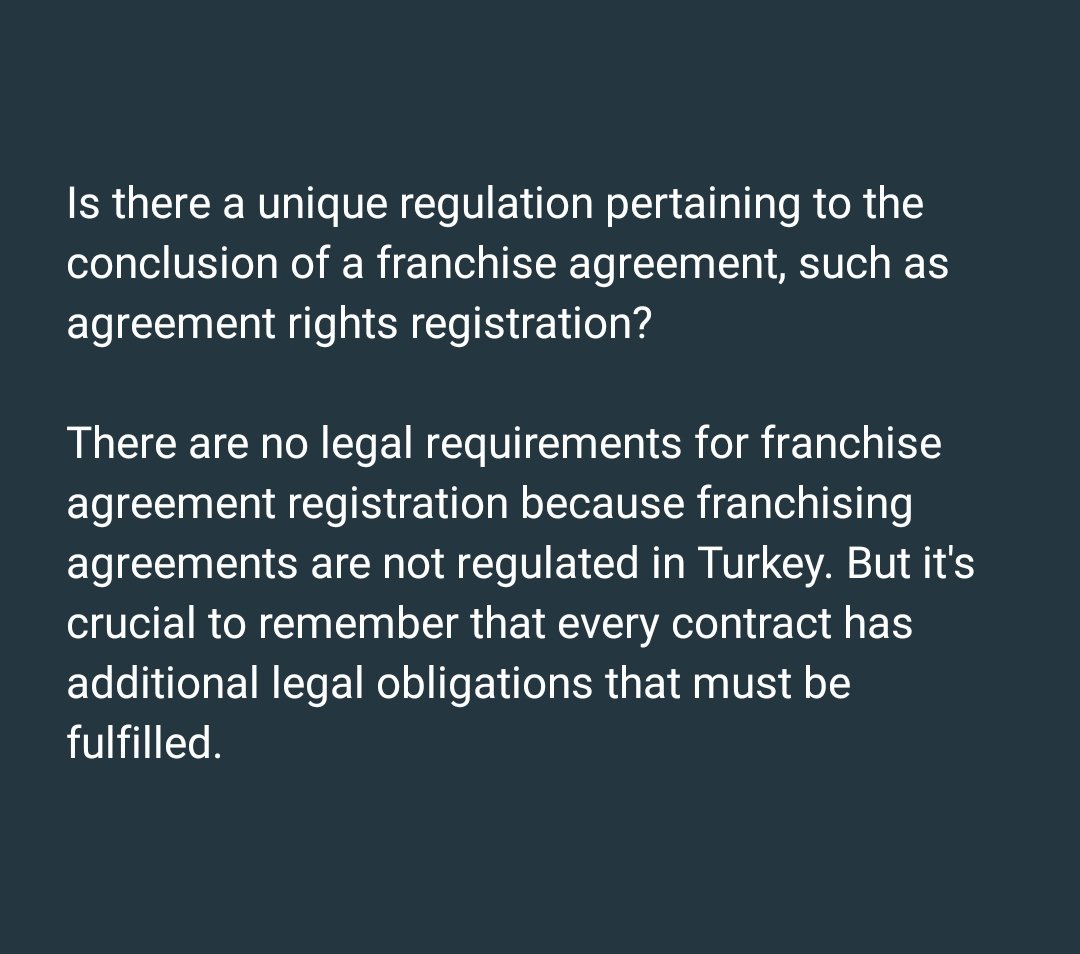 ErsanLawyer's tweet photo. @Legal_English4u #franchising #Turkey #contract #Law https://t.co/Qm4IzJaDry