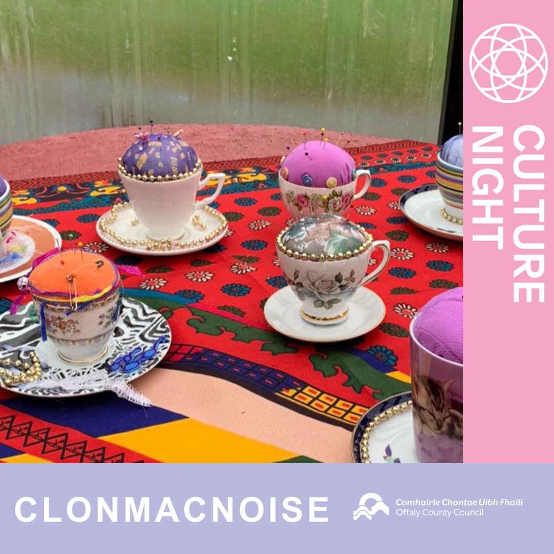 Offaly Arts (@offalyarts) on Twitter photo CUPÁN TAE SA CHISTIN - Rosemarie Langtry's exhibition will display ways to recycle, repurpose & reuse china cups/mugs/teapots
📍 Granny’s Cottage, N37 XV80
⏰ 7pm
📆 20 Sept 2024
🎫FREE ADMISSION but booking via langtry2@gmail.com
Commission funded by Offaly Arts
#CultureNight CUPÁN TAE SA CHISTIN - Rosemarie Langtry's exhibition will display ways to recycle, repurpose & reuse china cups/mugs/teapots
📍 Granny’s Cottage, N37 XV80
⏰ 7pm
📆 20 Sept 2024
🎫FREE ADMISSION but booking via langtry2@gmail.com
Commission funded by Offaly Arts
#CultureNight