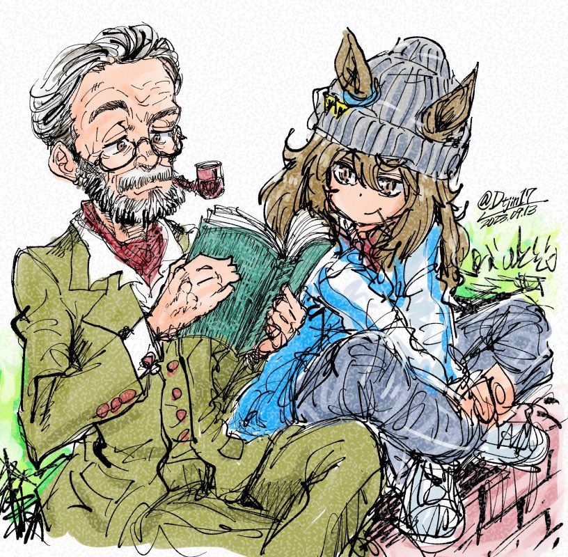 ナカヤマフェスタ(ウマ娘) 「#これを見た人は無言で去年9月の画像を貼る」|ダメテツジン17のイラスト
