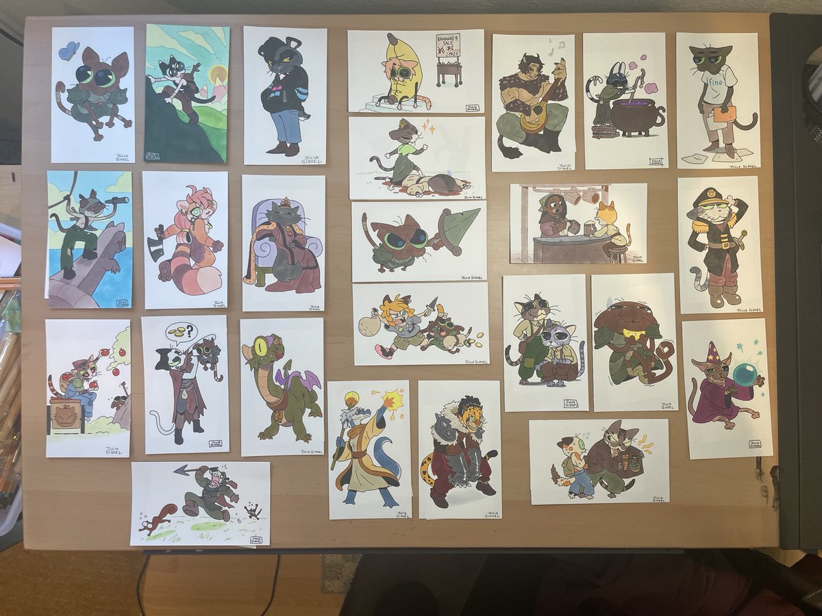 I thinkkkk that's everything? Thank you everyone who ordered the noble tier for the kickstarter! I had a ton of fun doing these :) 
