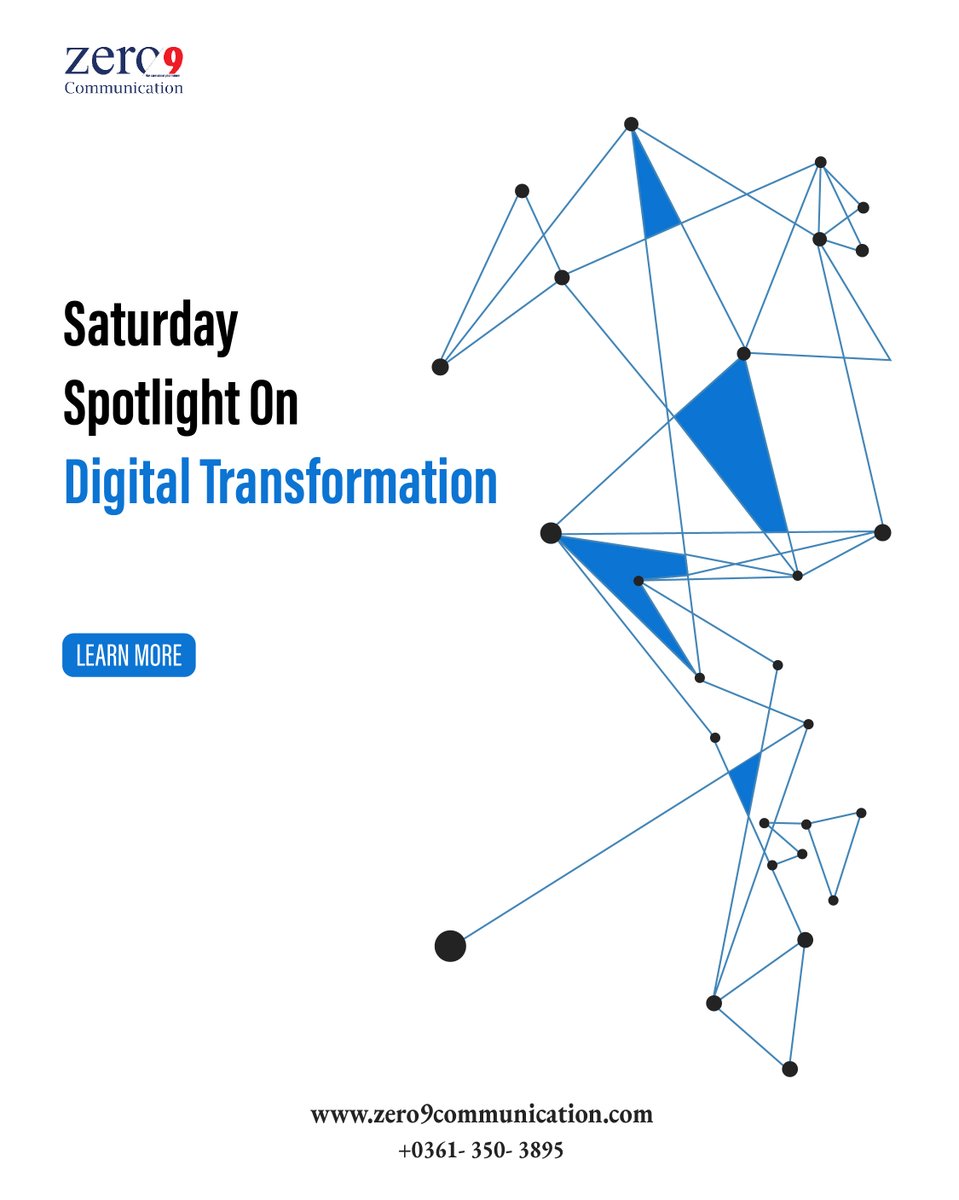 zero9com's tweet image. Saturday spotlight: How is digital transformation driving innovation in your industry? 
#SaturdayInspiration #TechAndBusiness #DigitalInnovation #BusinessGrowth