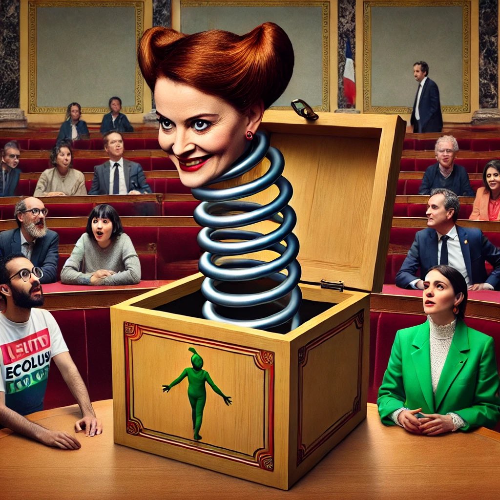J'essaie d'imaginer le casse-tête dans les états-majors du #NFP. Ils ont fait surgir Lucie Castets, comme un diable de sa boîte, pour terroriser la macronie, mais comme elle a prie la grosse tête, ils ne savent pas comment la ranger. Le ressort à boudin ne rentre plus...
😬