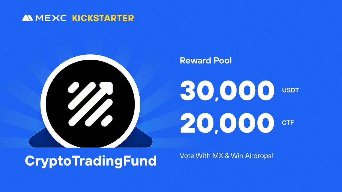 CTF TOKEN @TokenCTF , leading DeFi Asset on the XRP Ledger and polygon  chain, is coming to #MEXCKickstarter 🚀 🗳Vote with $MX to share massive  airdrops 📈 $CTF/USDT Trading: 2024-09-15 04:00 (UTC)