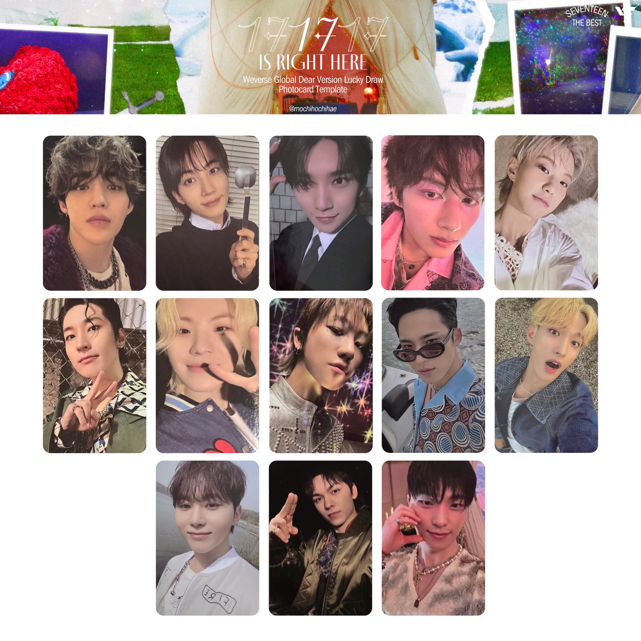 SEVENTEEN weverse DEAR Ver. コンプ　トレカ　特典 SEVENTEEN weverse DEAR Ver. コンプ トレカ 特典 独創的
