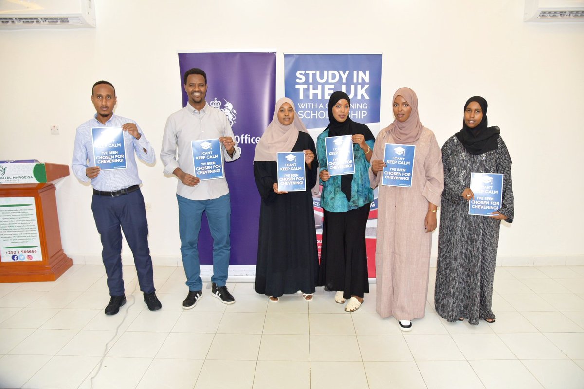 Louise Hancock (@headbritoffice) on Twitter photo 7 #Chevening scholars from #Somaliland, 5 of them female, are heading to the #UK in 2024 to start their academic journey. We wish them success and to return with more knowledge and experience.
We thank <a href="/Dahabshil/">Dahabshiil</a>, our partner, for partially funding two scholarships. 7 #Chevening scholars from #Somaliland, 5 of them female, are heading to the #UK in 2024 to start their academic journey. We wish them success and to return with more knowledge and experience.
We thank <a href="/Dahabshil/">Dahabshiil</a>, our partner, for partially funding two scholarships.
