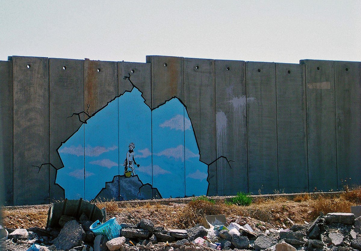“The segregation wall is a disgrace. On the israeli side it’s all manicured lawns and SUVs, on the Palestinian side it’s just dust and men looking for work.” - #Banksy

We are $BANKSY on #SOL (#Solana) and we are here to stay, spread the word of #BANKSY art over the blockchain