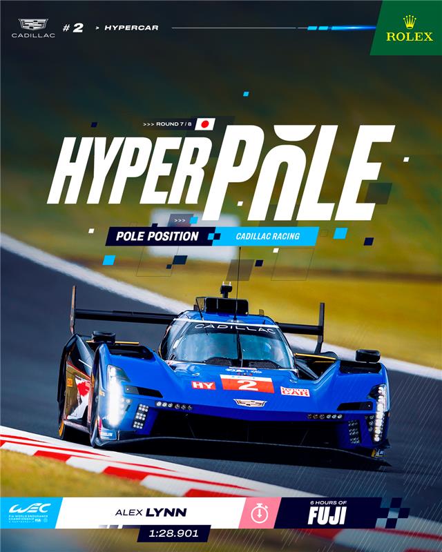 FIA World Endurance Championship (@fiawec) on Twitter photo CADILLAC CLAIM HYPERPOLE AT FUJI SPEEDWAY! π―π΅
#2 keeps the lead from qualifying and goes fastest in Japan, courtesy of Alex Lynn.
#WEC #6HFuji @fiawec_fuji <a href="/CadillacVSeries/">Cadillac Performance</a> CADILLAC CLAIM HYPERPOLE AT FUJI SPEEDWAY! π―π΅
#2 keeps the lead from qualifying and goes fastest in Japan, courtesy of Alex Lynn.
#WEC #6HFuji @fiawec_fuji <a href="/CadillacVSeries/">Cadillac Performance</a>