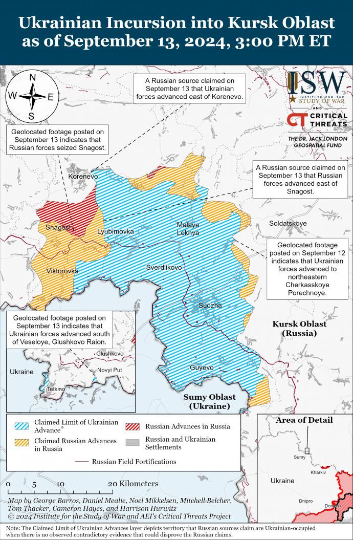 nexta_tv's tweet photo. ISW: Ukrainian troops break through another defense line in the Kursk region

Earlier, Forbes wrote that Ukrainian brigades made a breakthrough on the Russian border south of the village of Novy Put.