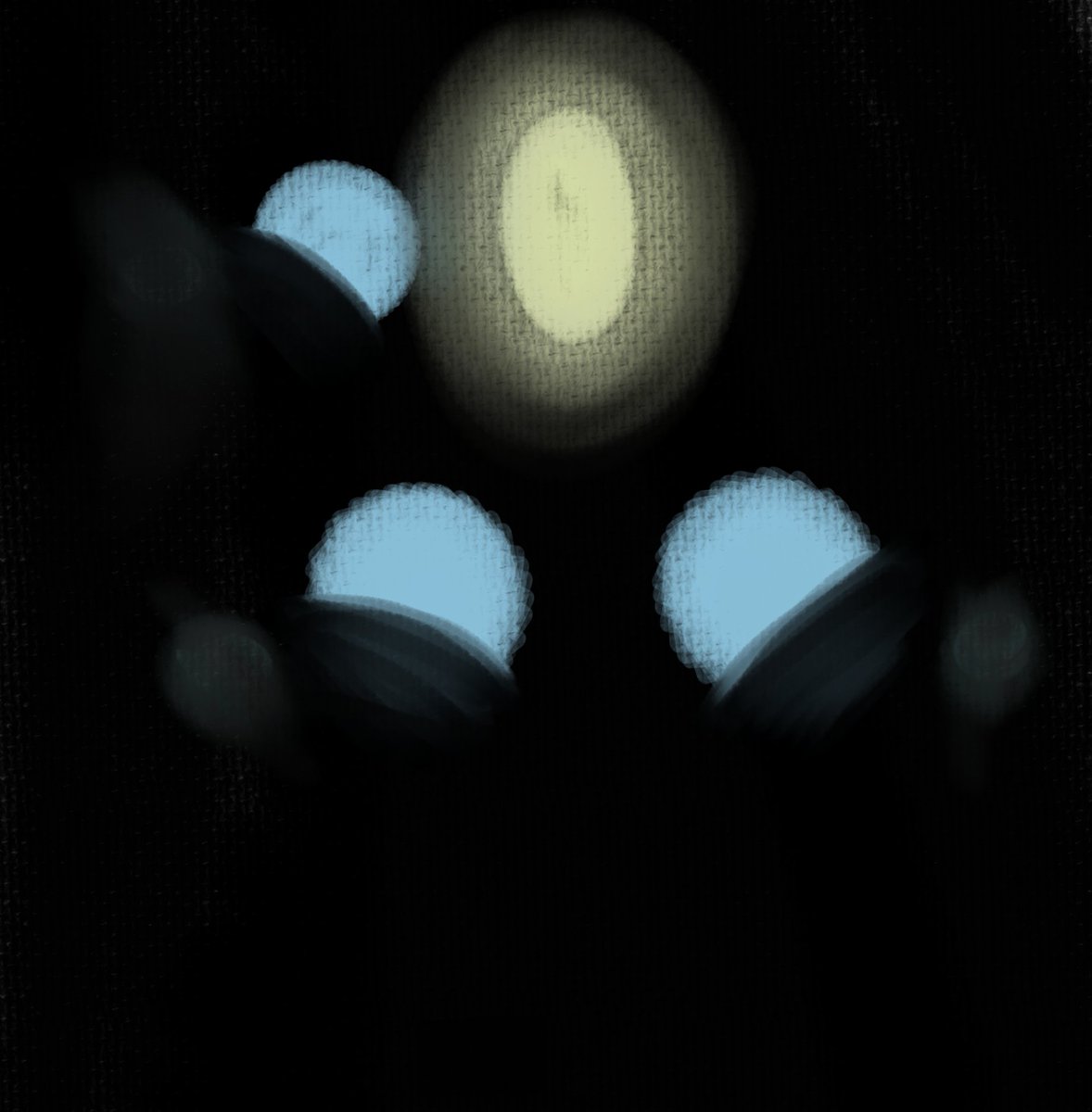 🌊: "Ha-Ha! Look at you!! Aww!!" 
*Sebastian seemed awfully happy about the little Lampert*