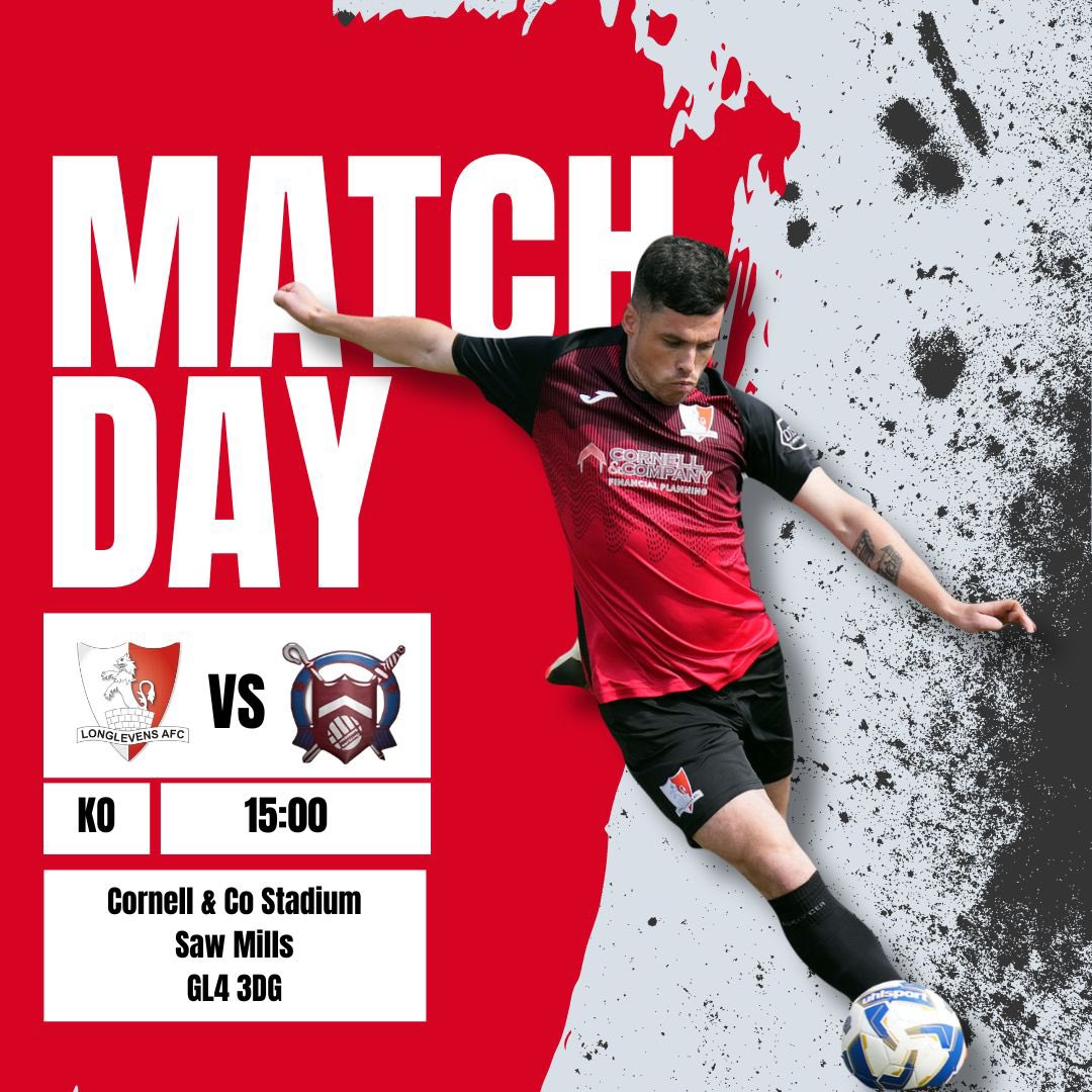 Matchday ⚽️

⚽️ Home v <a href="/MangotsfieldUtd/">Mangotsfield United FC</a> 
🏟️ Cornell &amp; Co Stadium, GL4 3DG
🕒 3pm Kick Off
🎟️ Adults - £7
🎟️ Concessions - £4
🎟️ Under 16s - Free
🍻 Bar Open

Programme - shorturl.at/zf4OE

Come down and support the boys!

Up the Levens ❤️🖤