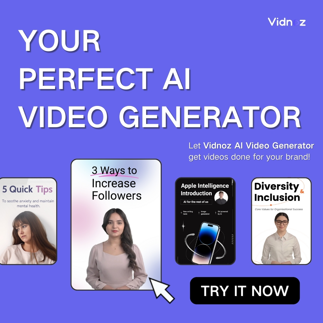 IamLenaZhang's tweet image. Your perfect AI video generator that gets video done for you now. 

🔗 bit.ly/3VDm0Uw

#VidnozAI #AITools #AIVideoGenerator #AIVideo