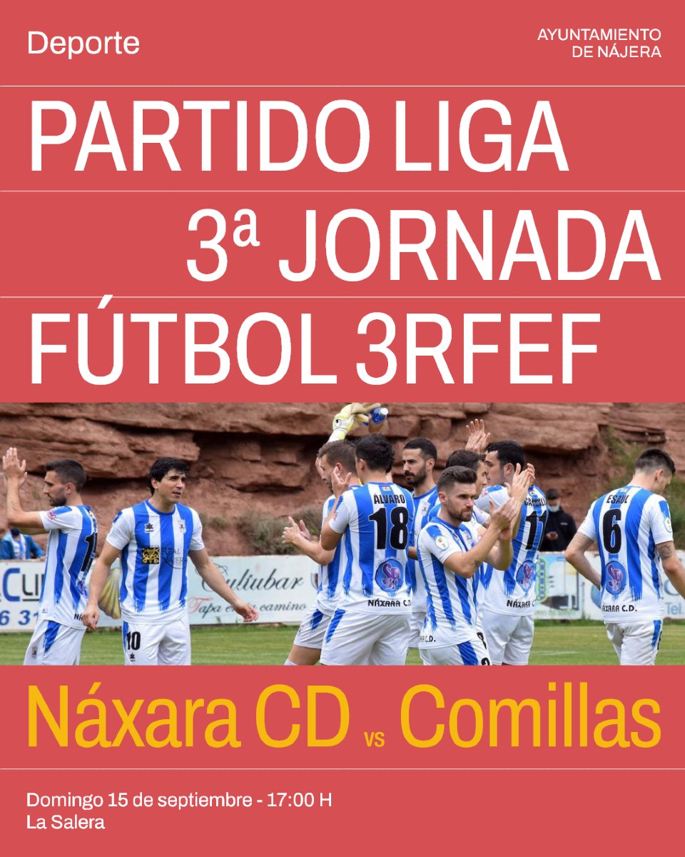 Viviendo el futbol. ¡Más cerca que nunca!

#Nájera #AytoNájera #EventosNájera #LaRioja
