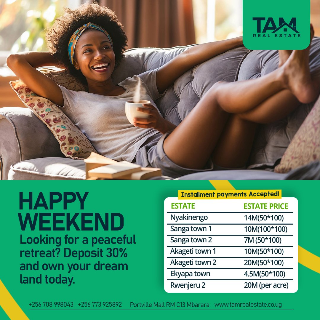 TamRealEstate_'s tweet photo. Our 30% deposit could  brighten your weekend. Get in touch today and secure your dream plot of land. https://t.co/i1Pz7wUCf3