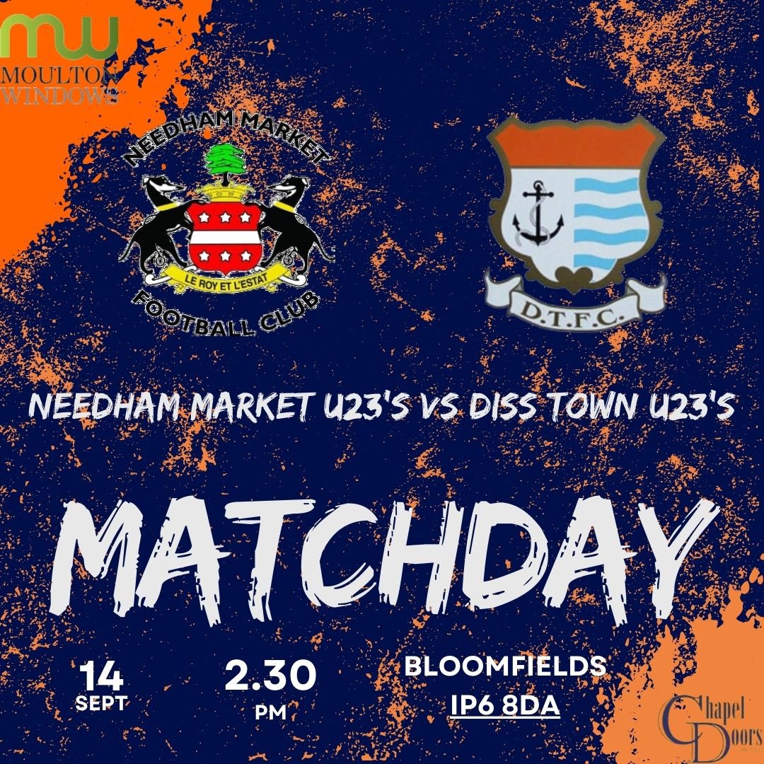 First Team at The BGL today entertaining <a href="/Holbeach_UtdFC/">Holbeach United FC</a> in the <a href="/ThurlowNunnL/">TNL</a> 

Match sponsor: Devlin Plummer Stained Glass Ltd. 

U23’s travel down the A140 to face <a href="/needhammktfc/">Needham Market FC</a> U23’s, note KO change to 2.30pm. 

<a href="/chapeldoors/">Chapel Doors</a> <a href="/MoultonWindows/">Moulton Windows</a>