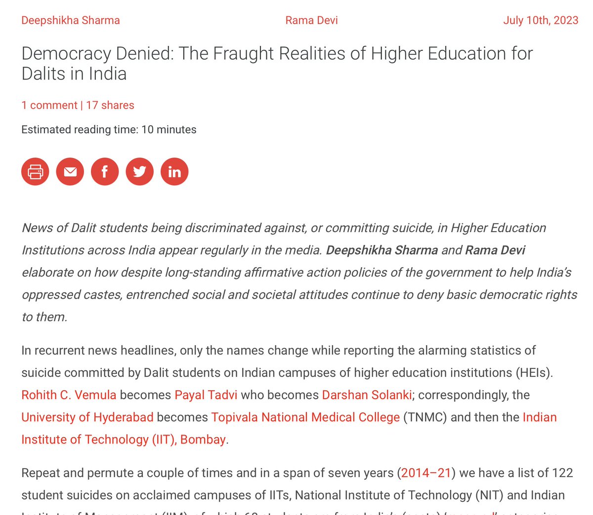#MythBusting: students from historically oppressed social classes are “just not capable”, leading to many derogatory labels
In actuality, research shows academic performance is a function of social status: twtr.to/qVO6O <a href="/PLOSONE/">PLOS One</a>