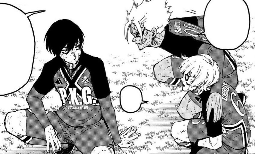 rinsverse's tweet photo. my pxg family thankyou for making blue lock bearable in this arc 🫂🫂 #BL276 https://t.co/zUjKZ5V0Ob