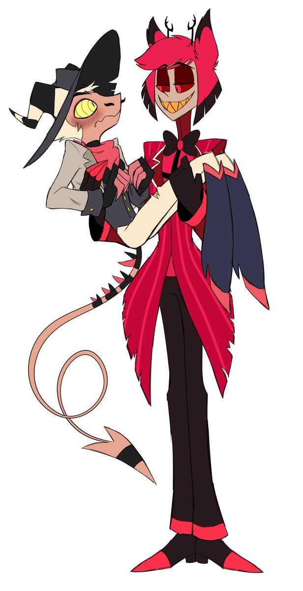 Tejedora7's tweet photo. #Commissions #CommissionedArt #commission_art #commission_open #commissionopen #HellubaBoss #HazbinHotel #HazbinHotelAlastor #HelluvaBossStriker #shipping #sketchart #Knifeantlers #Rodeobuck #ship

#Commission for @nyuta20031 

Didn't notice that I posted the wrong file😑 https://t.co/0yl14hju7K