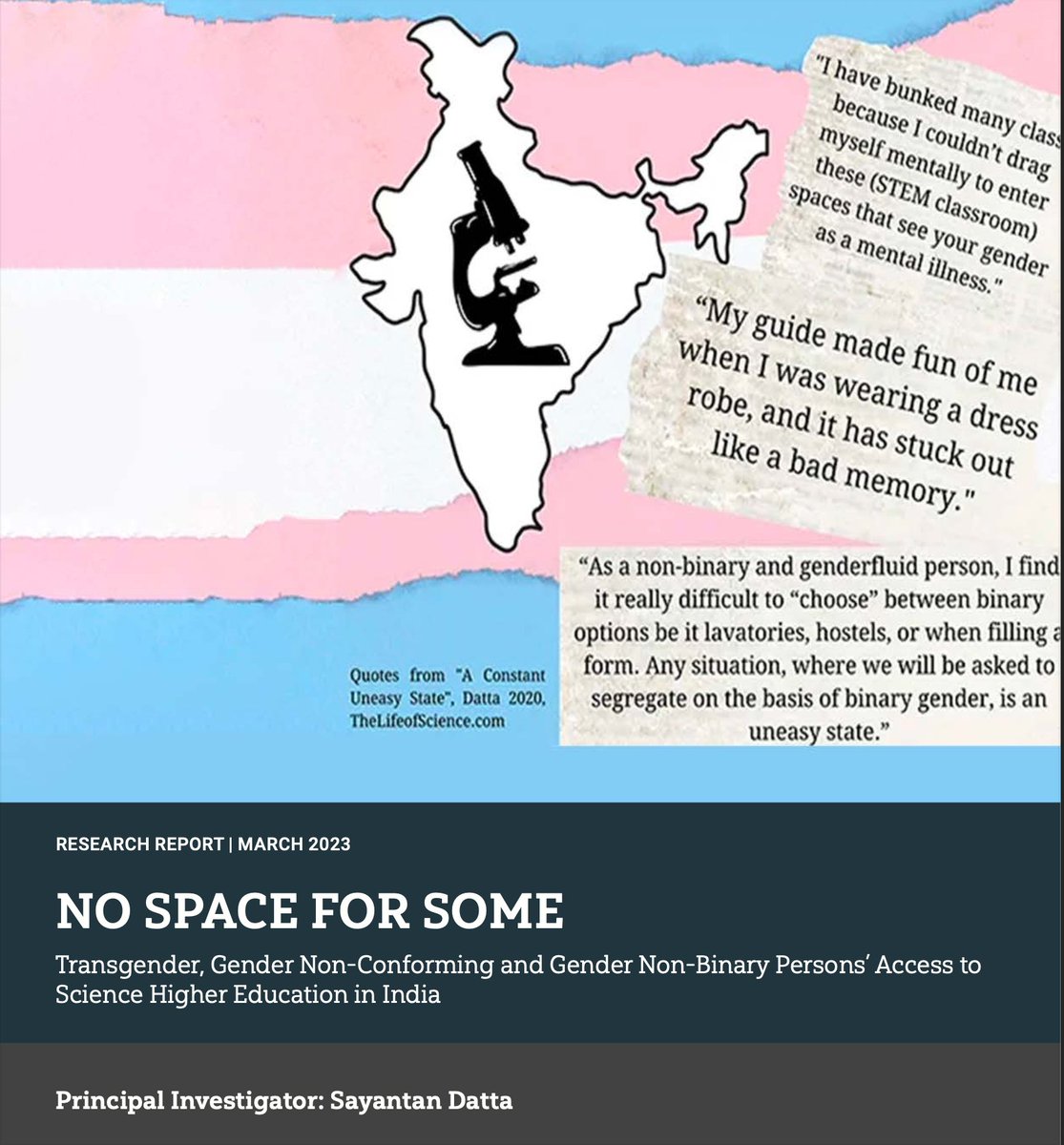 Dr. Reeteka Sud (Bluesky: reeteka.bsky.social) (@reeteka) on Twitter photo And of course, we must talk about the various exclusion mechanisms for queer-trans individuals at different levels of education and in academia - report by <a href="/queersprings/">Sayantan Datta</a>. Many thanks for your continued work in this area, and for sharing relevant works with us for this article. And of course, we must talk about the various exclusion mechanisms for queer-trans individuals at different levels of education and in academia - report by <a href="/queersprings/">Sayantan Datta</a>. Many thanks for your continued work in this area, and for sharing relevant works with us for this article.
