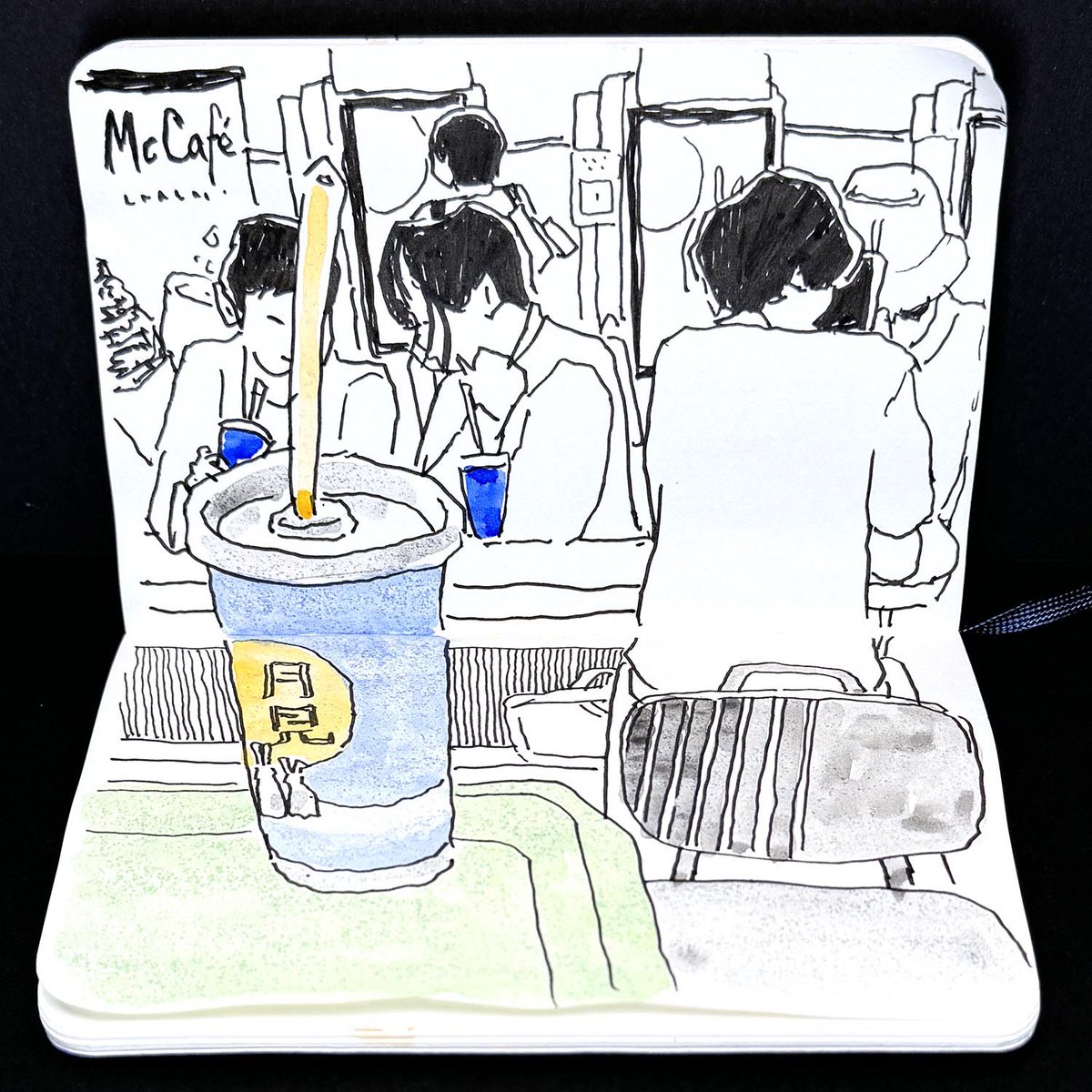 SketchSuki's tweet photo. 今日の一枚はマックシェイクです。
バドミントンに行く途中あまりの暑さにマックへ立ち寄り。
#マクドナルド #マックシェイク #mcdonalds #mcshake #矢向 #バドミントン #スケッチ #ペンスケッチ #手帳スケッチ #カフェスケッチ #モレスキン #ピグマ #ミリペン #イラストレーション #sketch https://t.co/mUU9DQmSAm