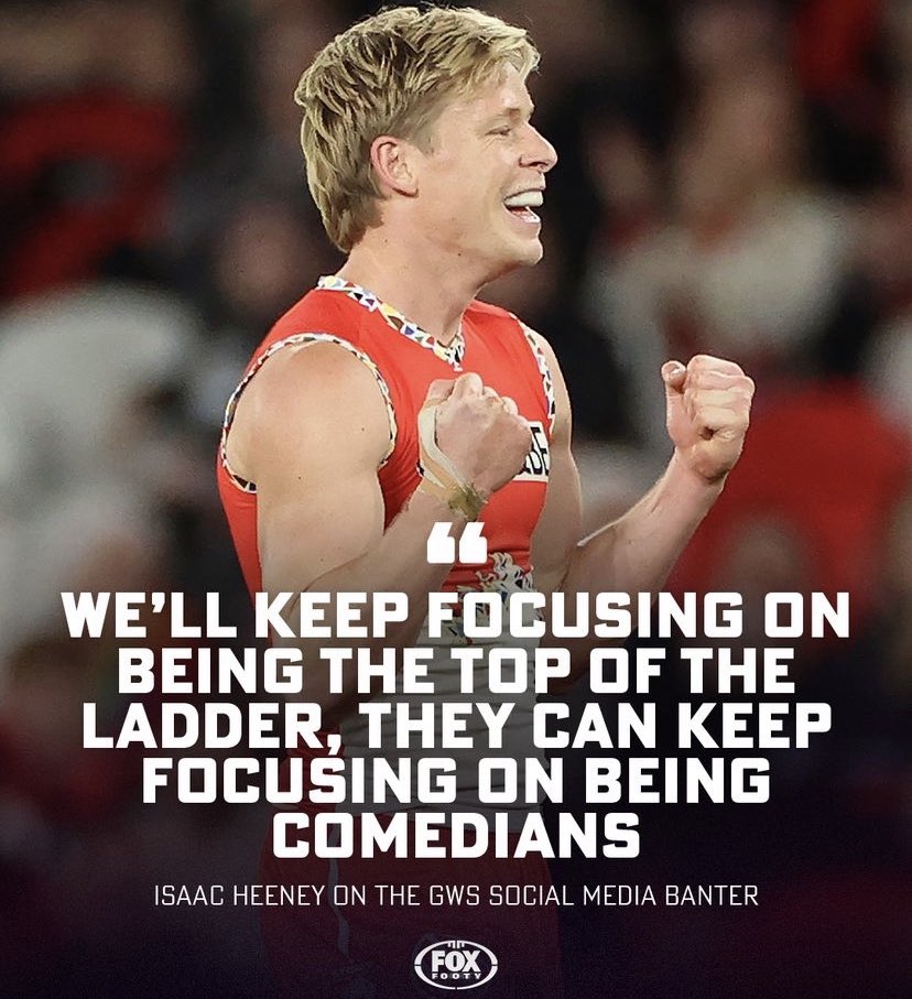 primehannebery's tweet image. Everyone laugh at GWS😂😂😂😂