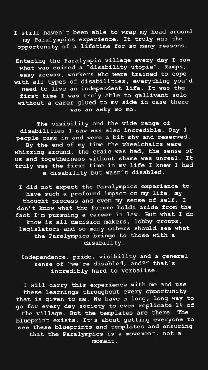 JoanneOR_Ox's tweet image. I wrote a lil something on IG about my Paralympics experience and how it changed my perspective on myself, disability and society as a whole 👇🏼
