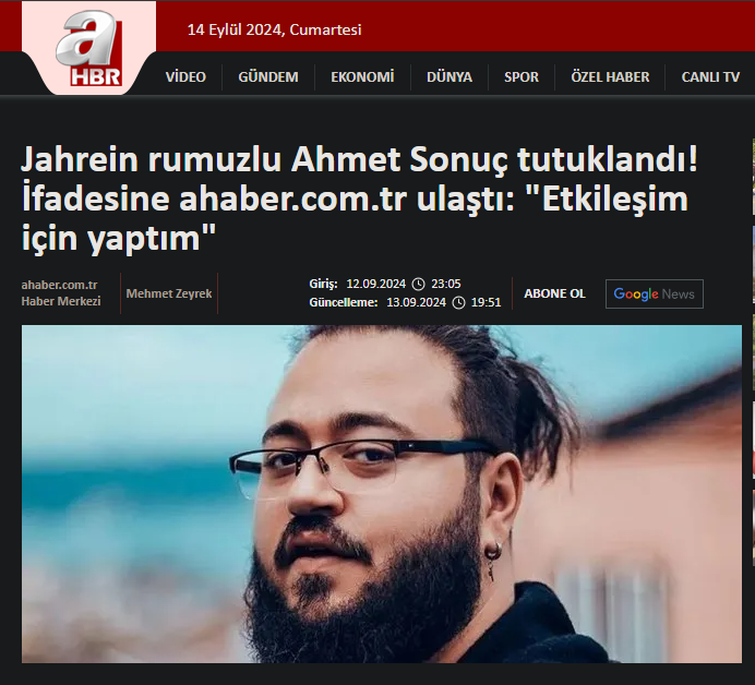 purplebixi's tweet photo. Bir de bunlar var...
Jahrein'in ifadesinde asla böyle bir cümle YOK. "Karalayalım, millete böyle gösterelim çok da sesleri çıkmasın, hem etkileşim alırız" kafasıyla başka bir şüphelinin ifadesini Jahrein söylemiş gibi haber yapıyorlar. #freejahrein https://t.co/PRhr2MxhKg