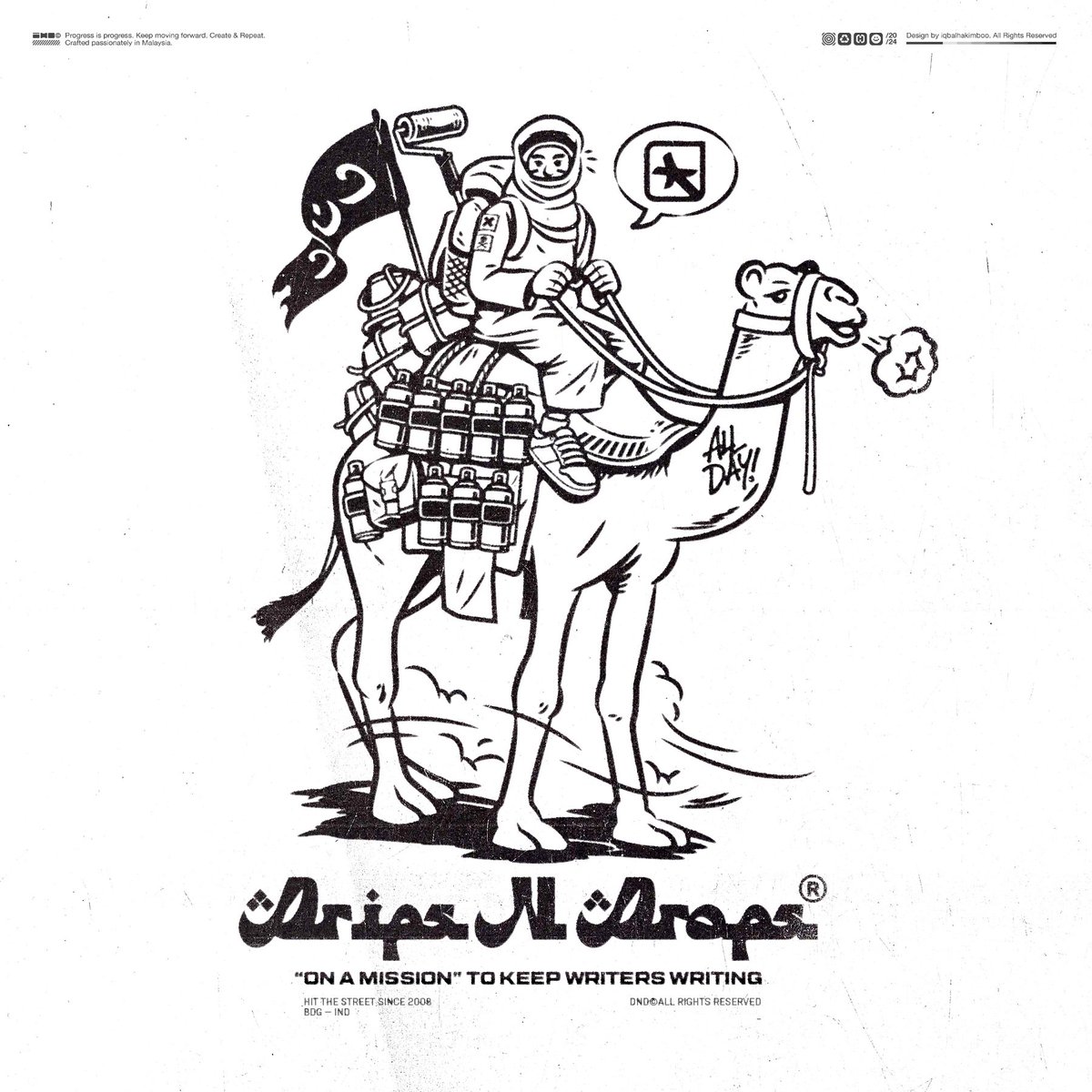 Got inspired while vibing to @tinariwen and shared it to @dripsndrops , it didn’t move forward, but still thought it was worth sharing here.
.
Annyywayy, DND All Day! Thank you 🤘
.
#iqbalhakimboo #HarbourCreative #illustration #vector #characterdesignmotivation #tinariwen