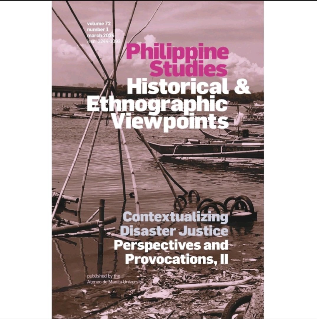 📣📚 Volumes I &amp; II of our special double issue on Disaster Justice in 🇵🇭 for <a href="/iampshev/">Philippine Studies</a> now available at <a href="/ateneopress/">Ateneo Press</a> in Shopee:
ph.shp.ee/NcHJGNK

Also enquire at their physical store if you're dropping by MIBF

Co-edited with <a href="/RedenRecio/">Reden Recio</a> &amp; @kairazoe 
#NoNaturalDisasters