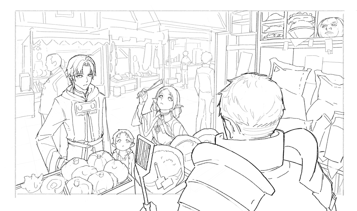 sketch
#無職転生
#ダンジョン飯