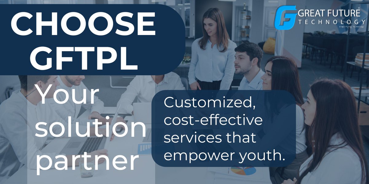 GreatFutureTech's tweet image. Quality is our cornerstone. 💎 We deliver exceptional solutions that exceed expectations. From tailored designs to cutting-edge tech, we go the extra mile. Experience the GFTPL difference today. #QualityFirst #CustomSolutions #TechExpertise #EmpoweringYouth #GFTPL #GFTPLTeam🚀
