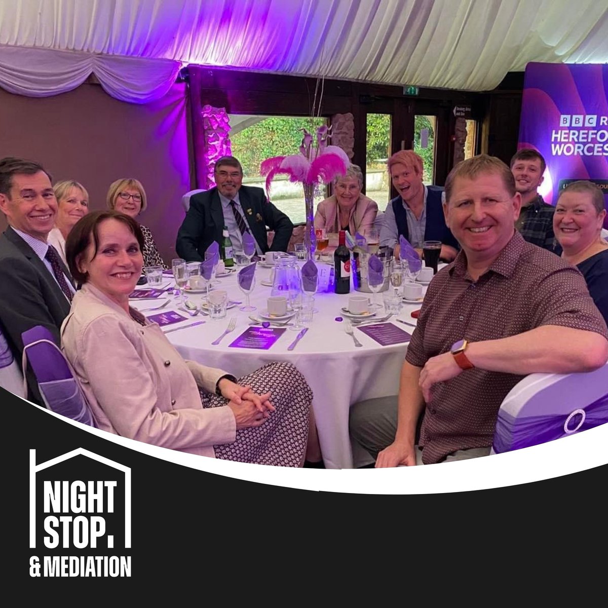 🎉 A wonderful evening at BBC Radio Hereford and Worcester's Make a Difference Awards 2024! 🎉

Our CEO, Judith, and Denise, our longest-standing volunteer, had an incredible time celebrating local heroes. 

#MakeADifference #CommunityHeroes #Nightstop