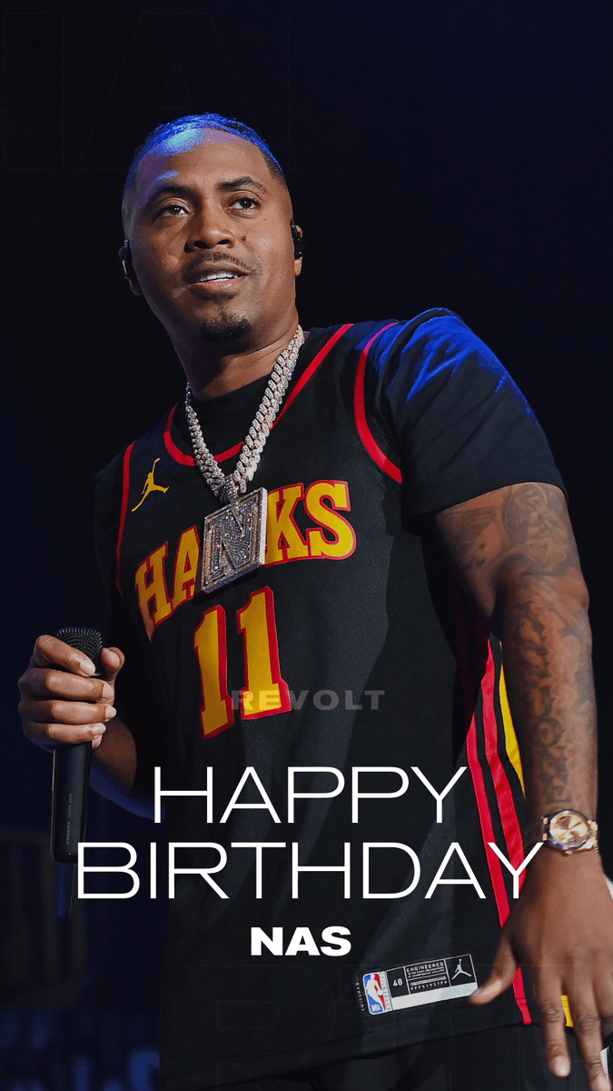 revolttv's tweet photo. Happy birthday @Nas! 🎉 https://t.co/JzUDzN2mju