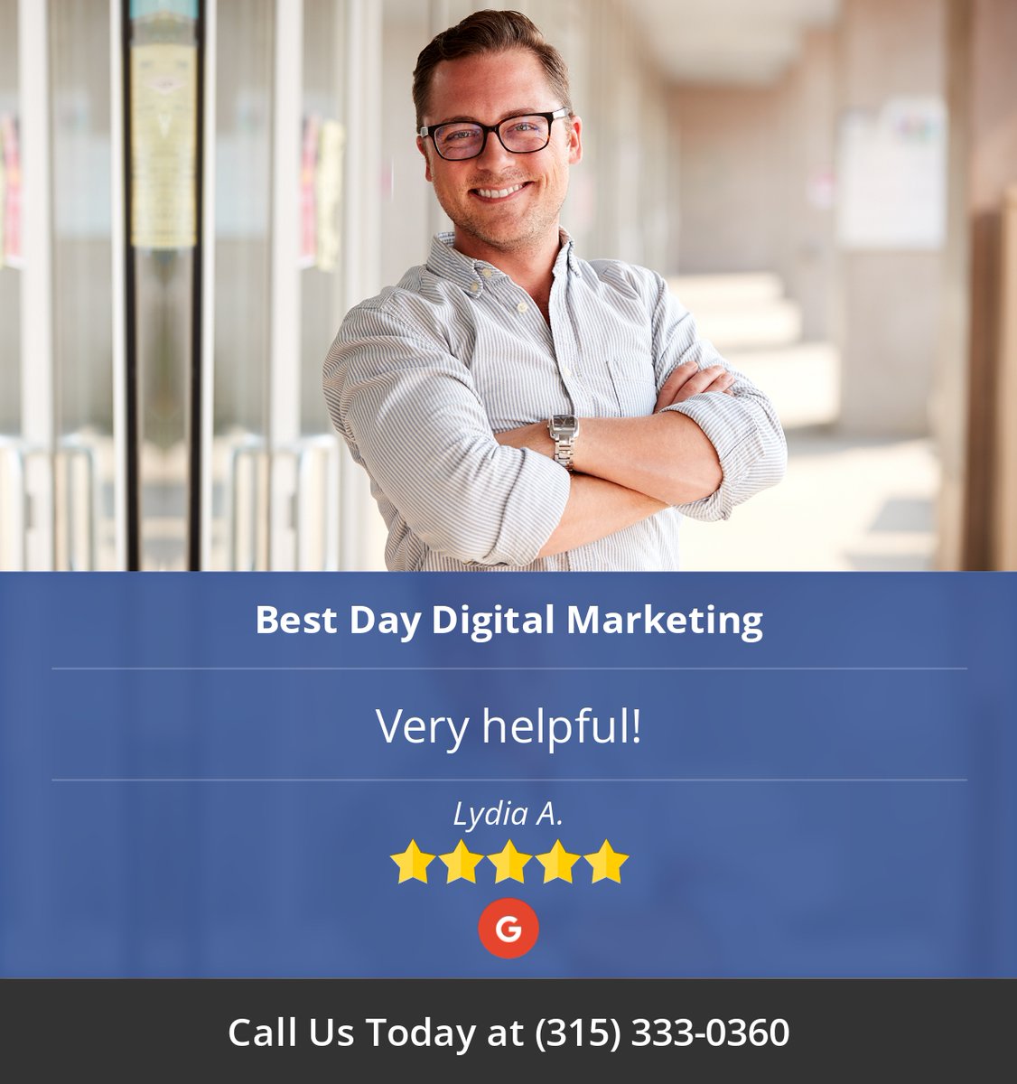 5 Star: lydia a. "Very helpful!"