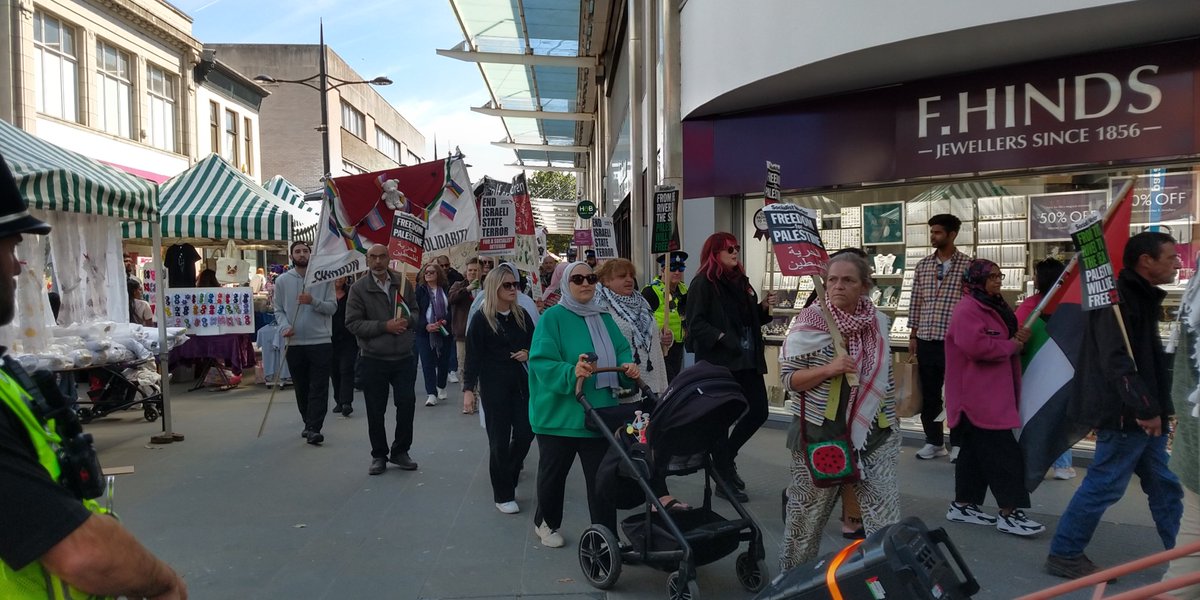 The Gaza march this afternoon!