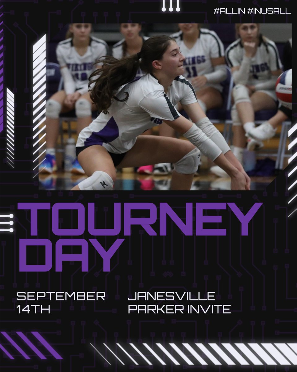 Full day ahead of volleyball, both varsity &amp; JV head south to Janesville and the Parker Invite! First match at 8:30am! #AllIn