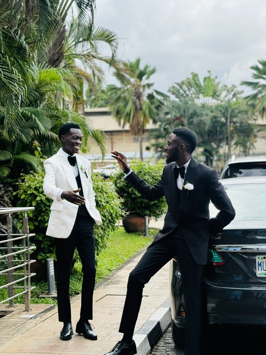 The_BoluTife's tweet photo. Ladies and Gentlemen!
My Friend is a Married Man and I’m the Best Best-man ever🤩🤩
So glad to be by my brother as he goes on this journey❤️
Congratulations, Brother @theomide 
I Love you, fl🫶🏾
#AOHappilyEverAfter https://t.co/9yTaa56baL