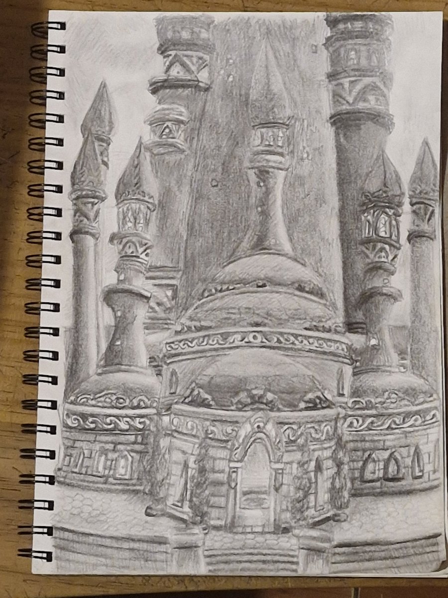 Shellyesav89's tweet photo. The violet Citadel.

#worldofwarcraftlegion ##worldofwarcraft #dalaran #blizzard #blizzardart #freehanddrawing #freehand #pencilart #pencil #tonaldressing #greyleaddrawing #drawing #graphite #sketching ##sketch #artdaily ##dailyart #archatecture #shading #art #artist #artwork https://t.co/fjv9TP8ktW