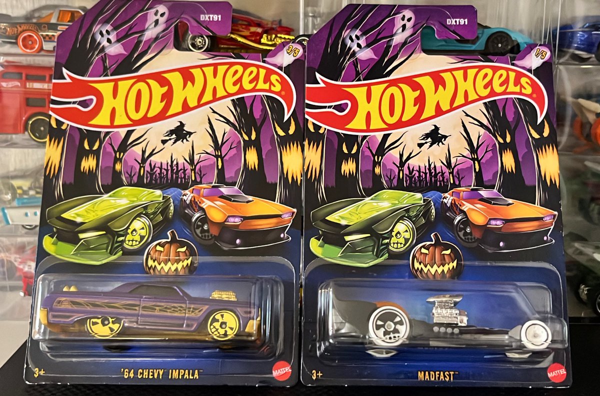187arar's tweet photo. ドン・キホーテ限定ハロウィン🎃を無事にゲット🛞🔥
マッドファス党なので2台いっときました👍👍
#Hotwheels #ホットウィール #MADFAST https://t.co/QfdSRpTOs1