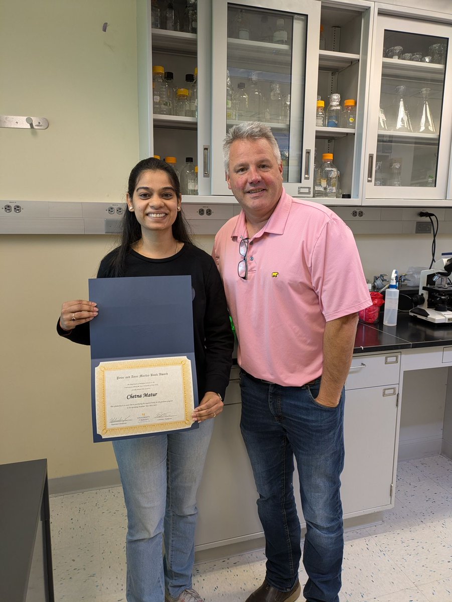 Begley Lab (@begley_lab) on Twitter photo Congratulations to my PhD student, Chetna <a href="/chetnamathur11/">Chetna Mathur</a> on her “Peter and Anne Marfey Book Award”, by the Biology Department <a href="/UAlbanyBiology/">UAlbany Biology</a>. This is to a great 2024/2025 academic year. Congratulations to my PhD student, Chetna <a href="/chetnamathur11/">Chetna Mathur</a> on her “Peter and Anne Marfey Book Award”, by the Biology Department <a href="/UAlbanyBiology/">UAlbany Biology</a>. This is to a great 2024/2025 academic year.