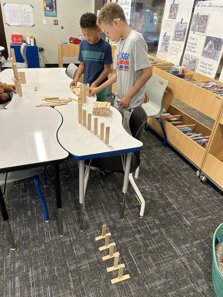 Fourth grade showed their engineering skills proving that moving objects can transfer energy to other objects.  <a href="/DebbieHavnen/">Debbie Havnen</a> <a href="/HumbleISD_CE/">Centennial Elementary</a> <a href="/Humble_Science/">Humble ISD Elementary Science</a>