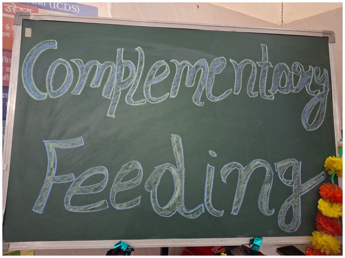 meraposhitchd's tweet image. As part of #PoshanMaah, a valuable lecture and demonstration on Complementary Feeding was held at the Anganwadi Centre, Sector-30. Beneficiaries gained practical insights on nutritious complementary foods to support child health and growth. 
#ComplementaryFeeding